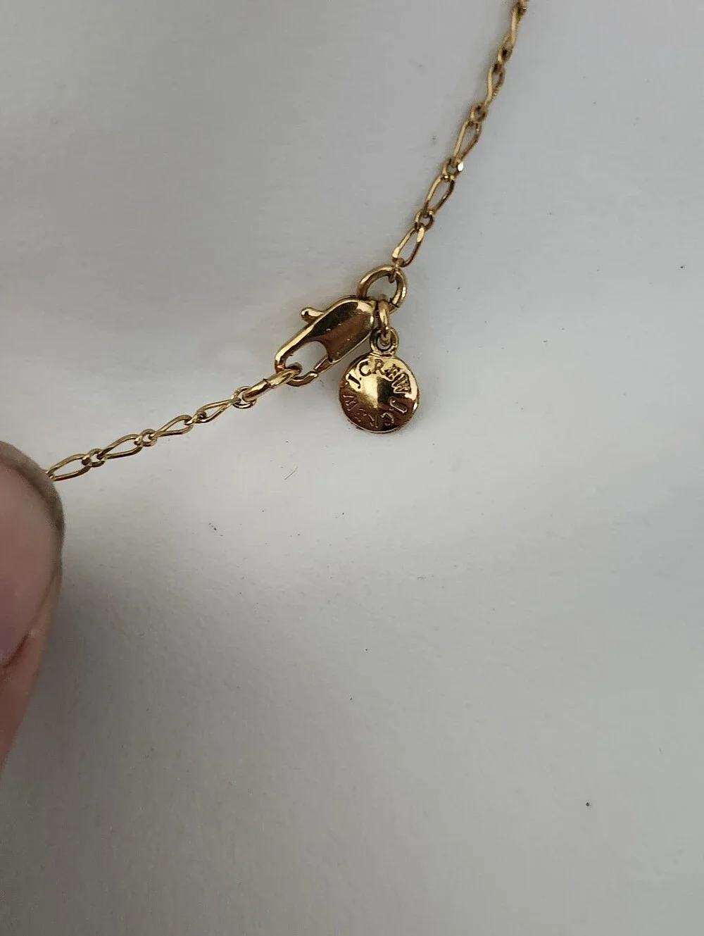 J. Crew Gold Tone Floral Crystal Pendant Necklace